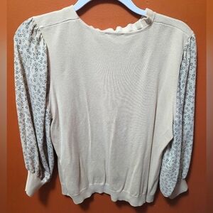 Adrianna Papell quarter sleeve blouse